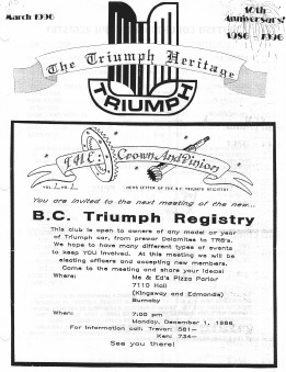 March 1996 Newsletter