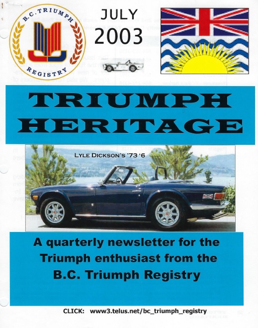 July 2003 Newsletter
